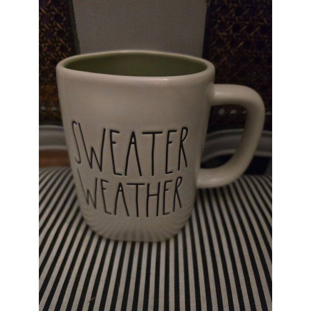 NWT Rae Dunn Sweater Weather White Fall Coffee Mug - Picture 11 of 11